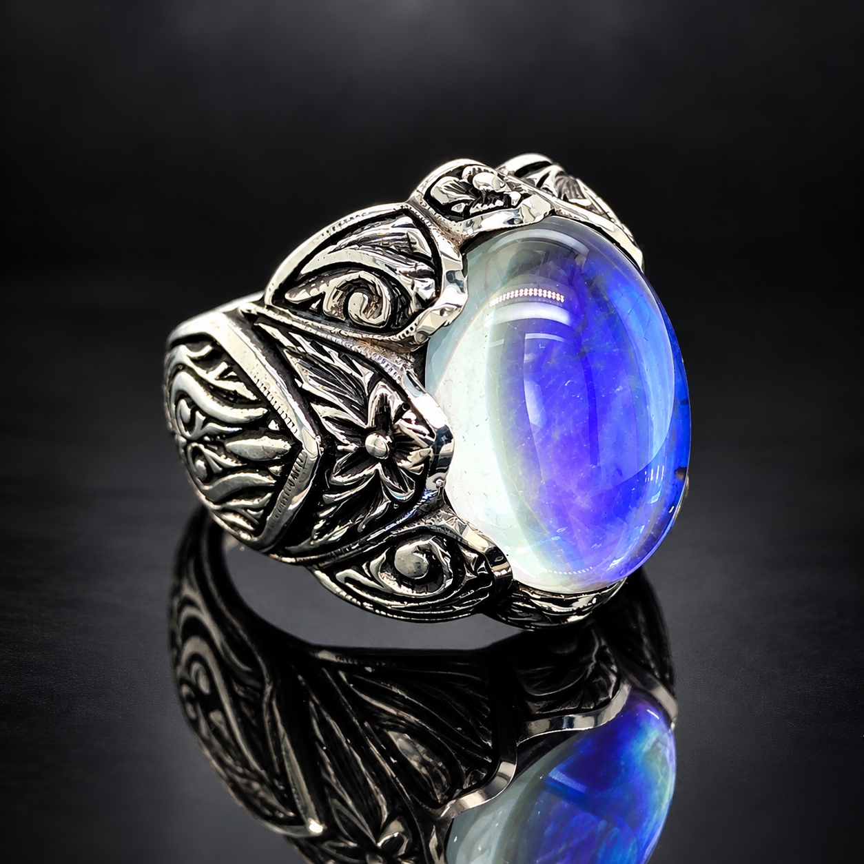 Translation missing: en.Moon Stone Ring: Moon Stone Ring