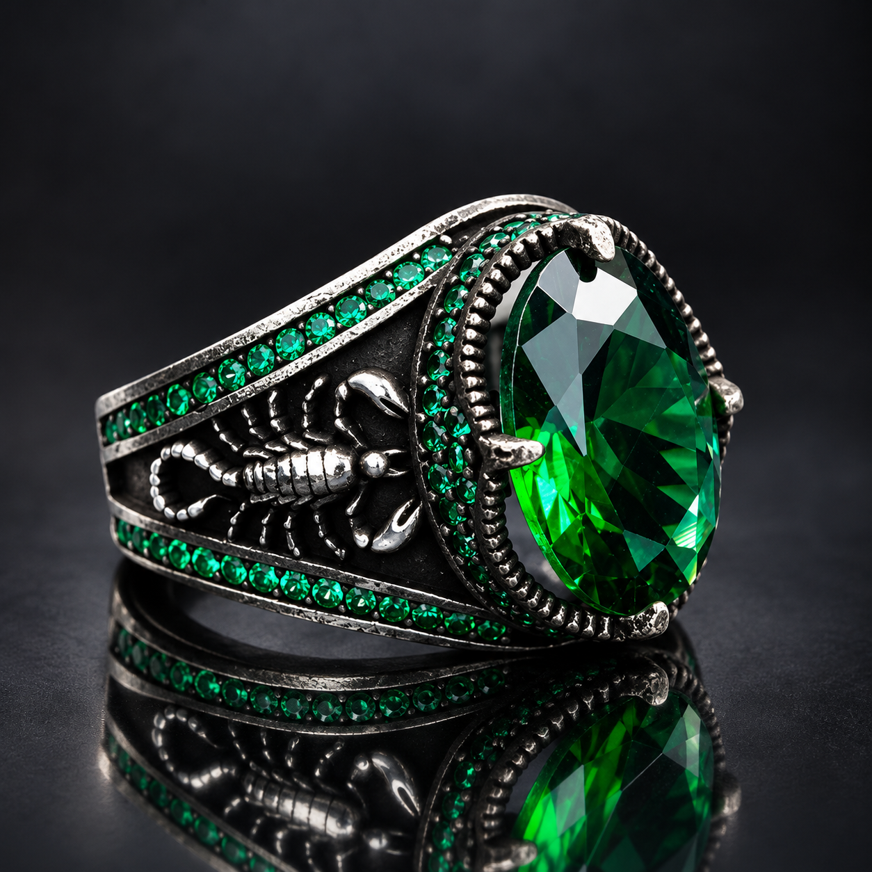 Translation missing: en.Emerald Stone Ring: Emerald Stone Ring