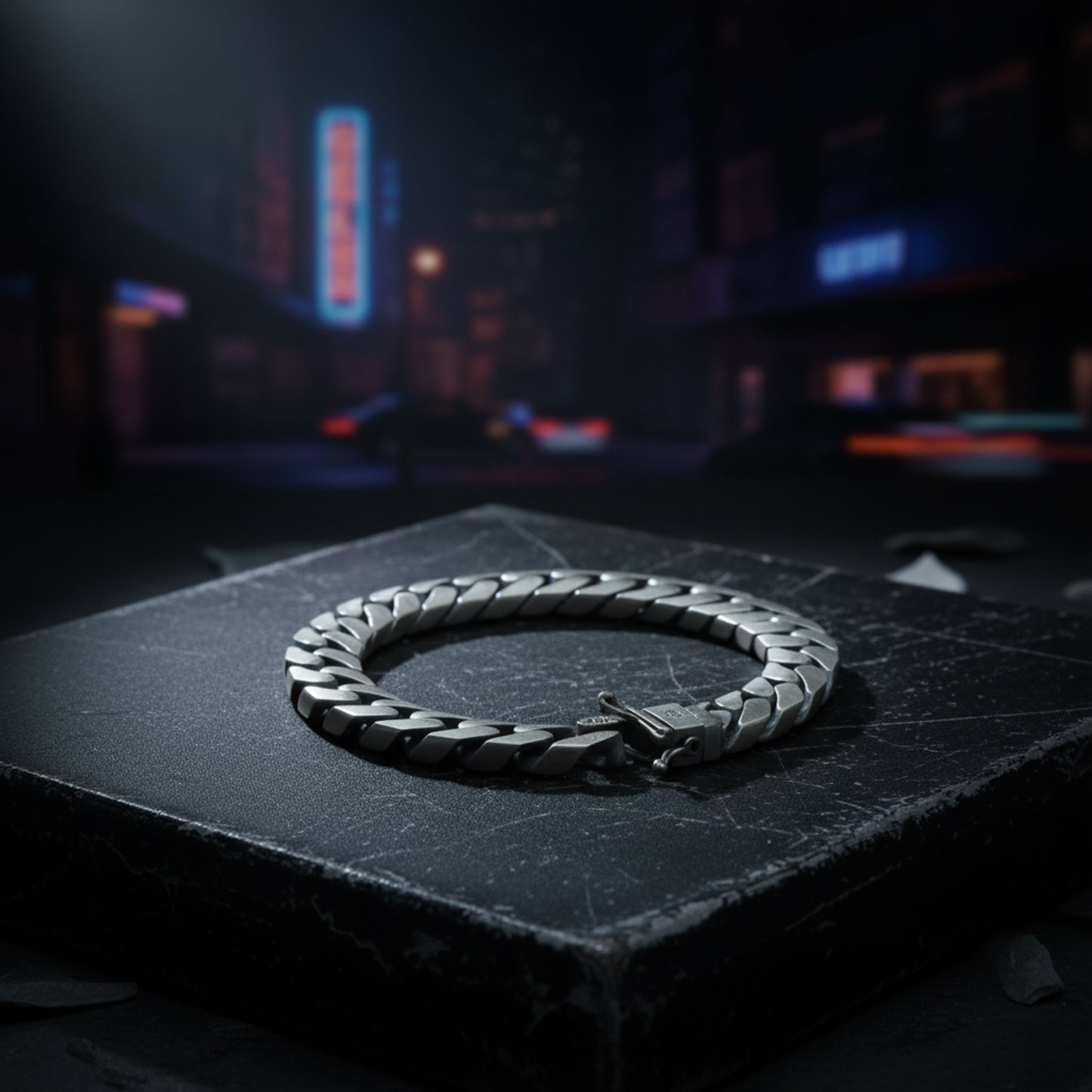 Silver Handmade 10MM Curb Chain Gourmet Heavy Bracelet