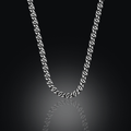 925 Sterling Silver 5mm Cuban Link Chain Necklace for Men