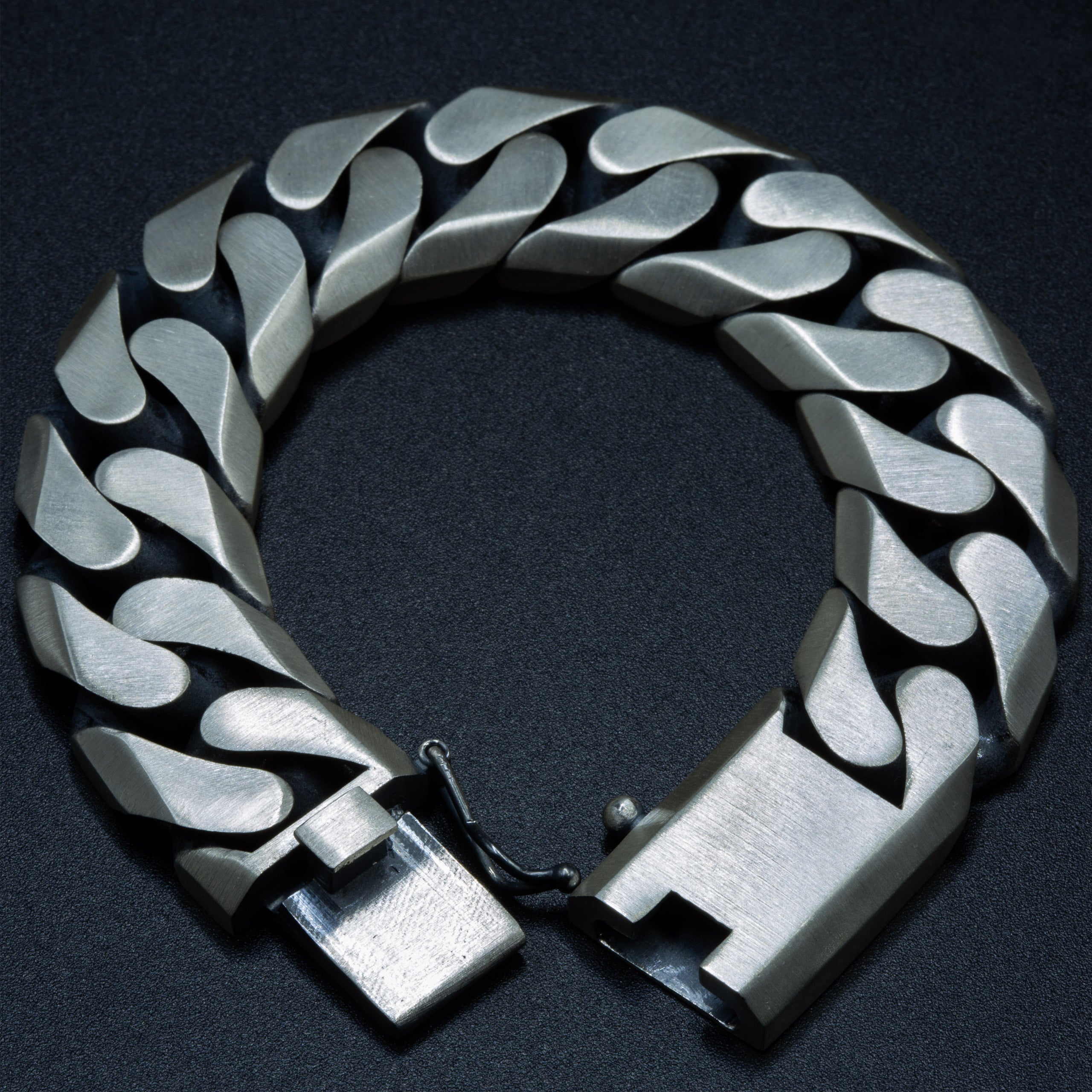 925 Solid Silver 20MM Heavy Curb Chain Gourmet Bracelet