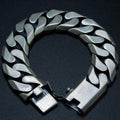 925 Solid Silver 20MM Heavy Curb Chain Gourmet Bracelet