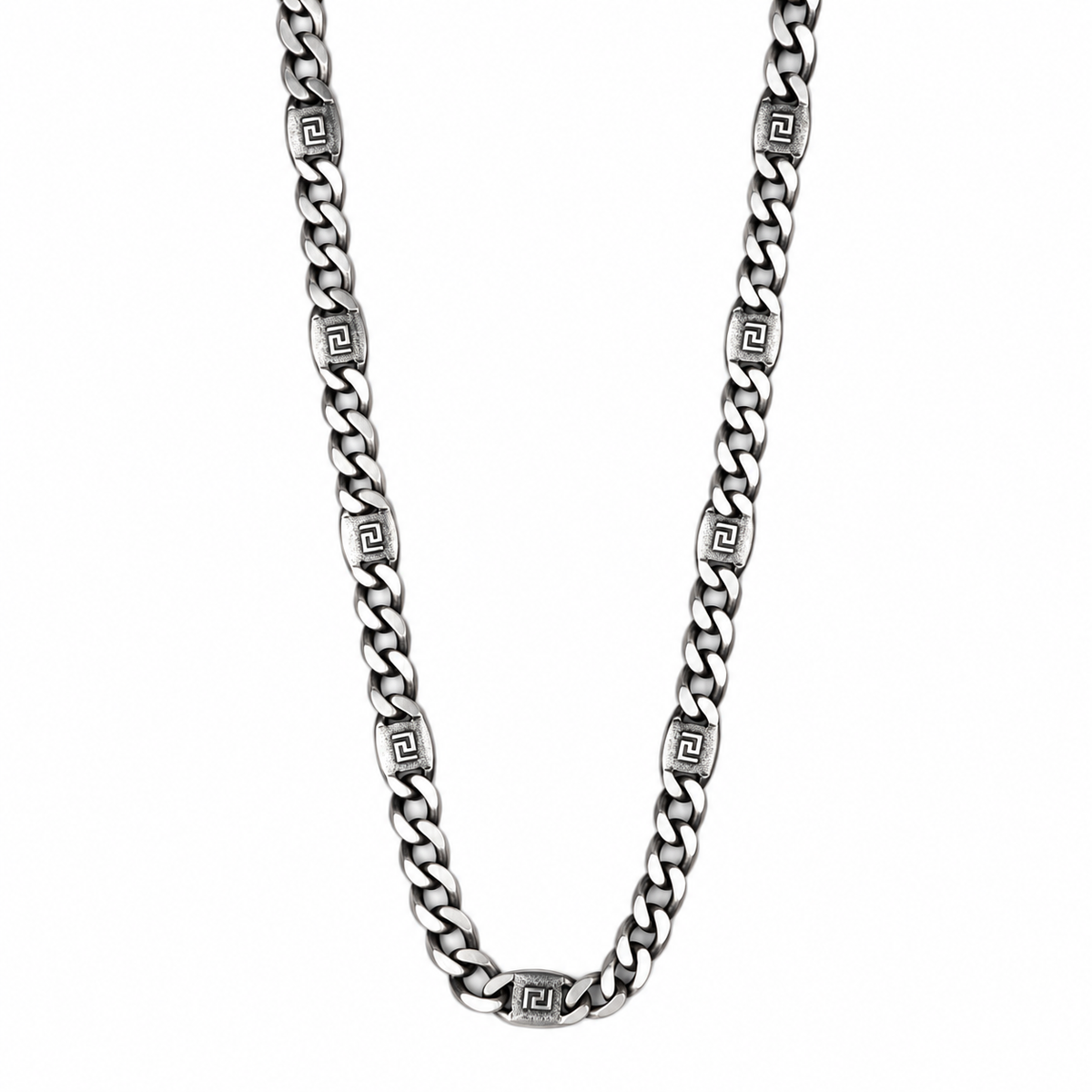 925 Sterling Silver Byzantine Chain Necklace for Men