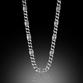 925 Sterling Silver Byzantine Chain Necklace for Men