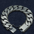 925 Solid Silver 20MM Heavy Curb Chain Gourmet Bracelet
