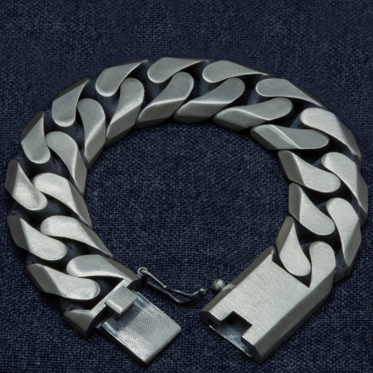 925 Solid Silver 20MM Heavy Curb Chain Gourmet Bracelet