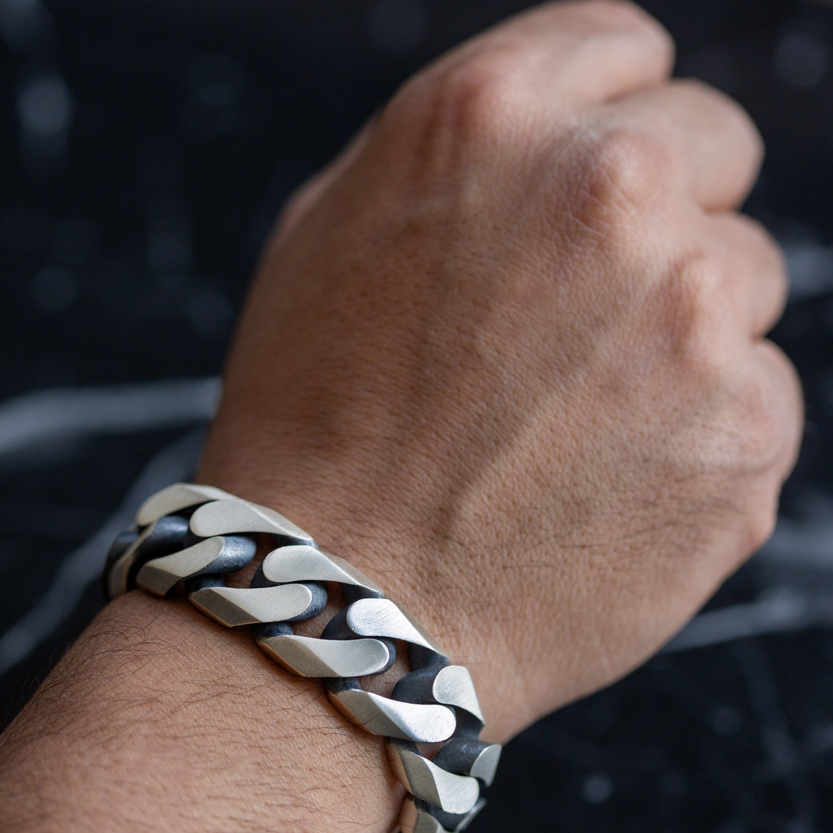 925 Solid Silver 20MM Heavy Curb Chain Gourmet Bracelet