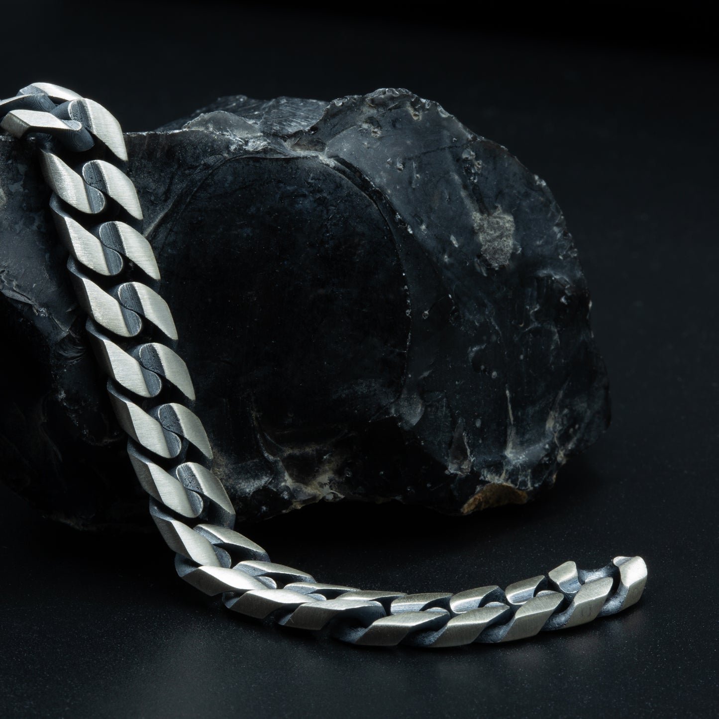 Silver Handmade 10MM Curb Chain Gourmet Heavy Bracelet