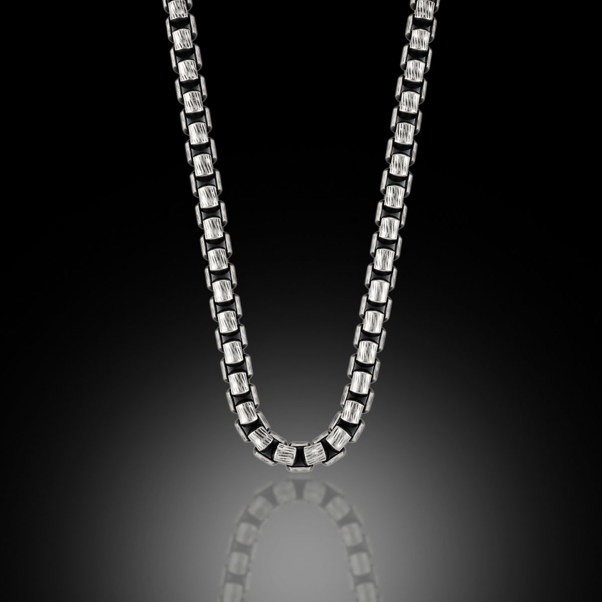 925 Sterling Silver 5mm Box Chain Necklace for Men