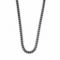 925 Sterling Silver 5mm Oxidized Curb Chain Necklace for Men