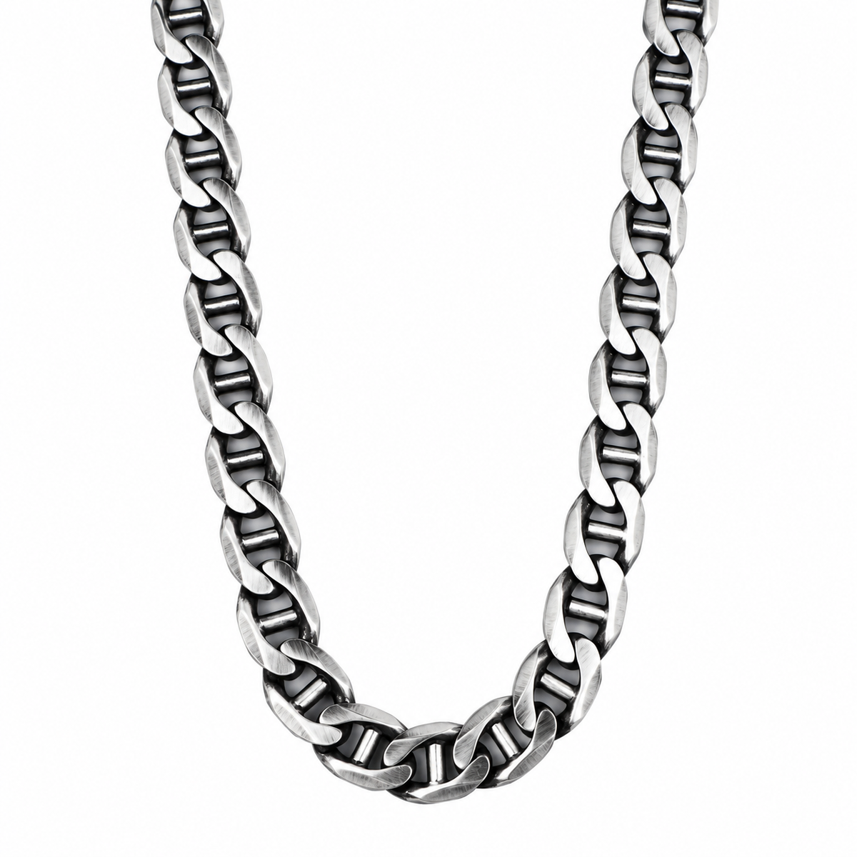 925 Sterling Silver 8mm Cuban Link Chain Necklace for Men