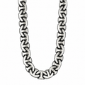 925 Sterling Silver 10mm Anchor Curb Chain Necklace for Men