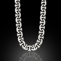925 Sterling Silver 10mm Anchor Curb Chain Necklace for Men