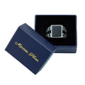 Sterling Silver Square Natural Onyx Signet Ring