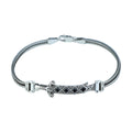 925 Silver Zulfiqar Sword Bracelet, Black Onyx Sword Bracelet, Hz Ali Zulfiqar Bracelet