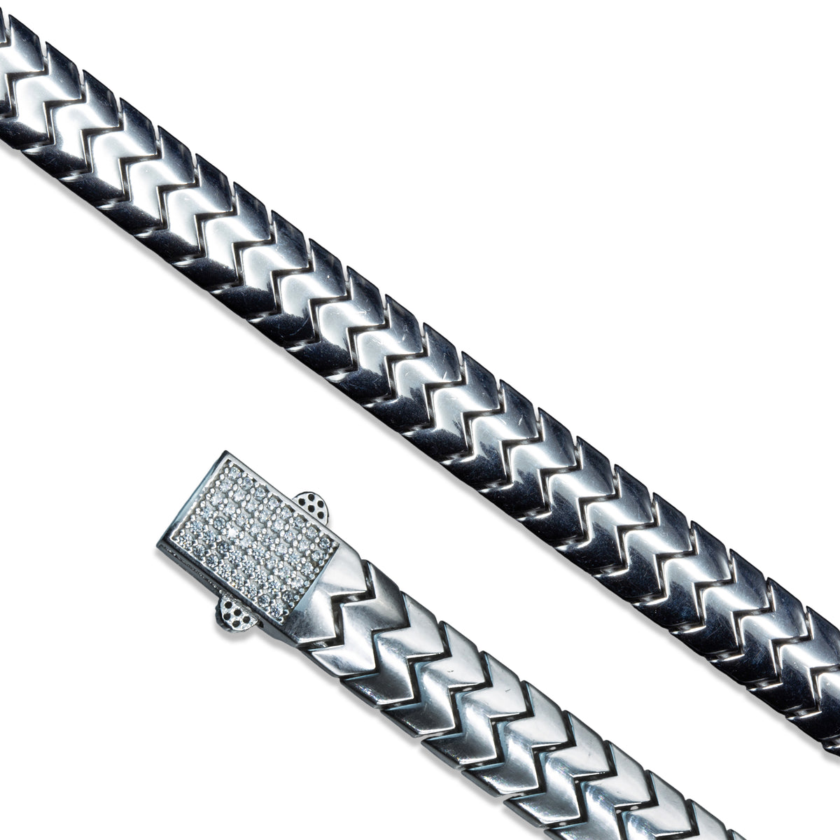 Men Silver Handmade Elegant 10mm Snake Chain Bracelet