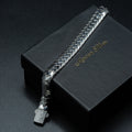 Men Silver Handmade Elegant 10mm Snake Chain Bracelet