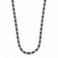 925 Sterling Silver Black Onyx Chain Necklace for Men