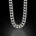 925 Sterling Silver 12mm Gothic Byzantine Chain Necklace for Men