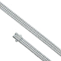 Men Silver Diamond Stone Luxury Tennis Bracelet