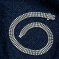 Men Silver Diamond Stone Luxury Tennis Bracelet