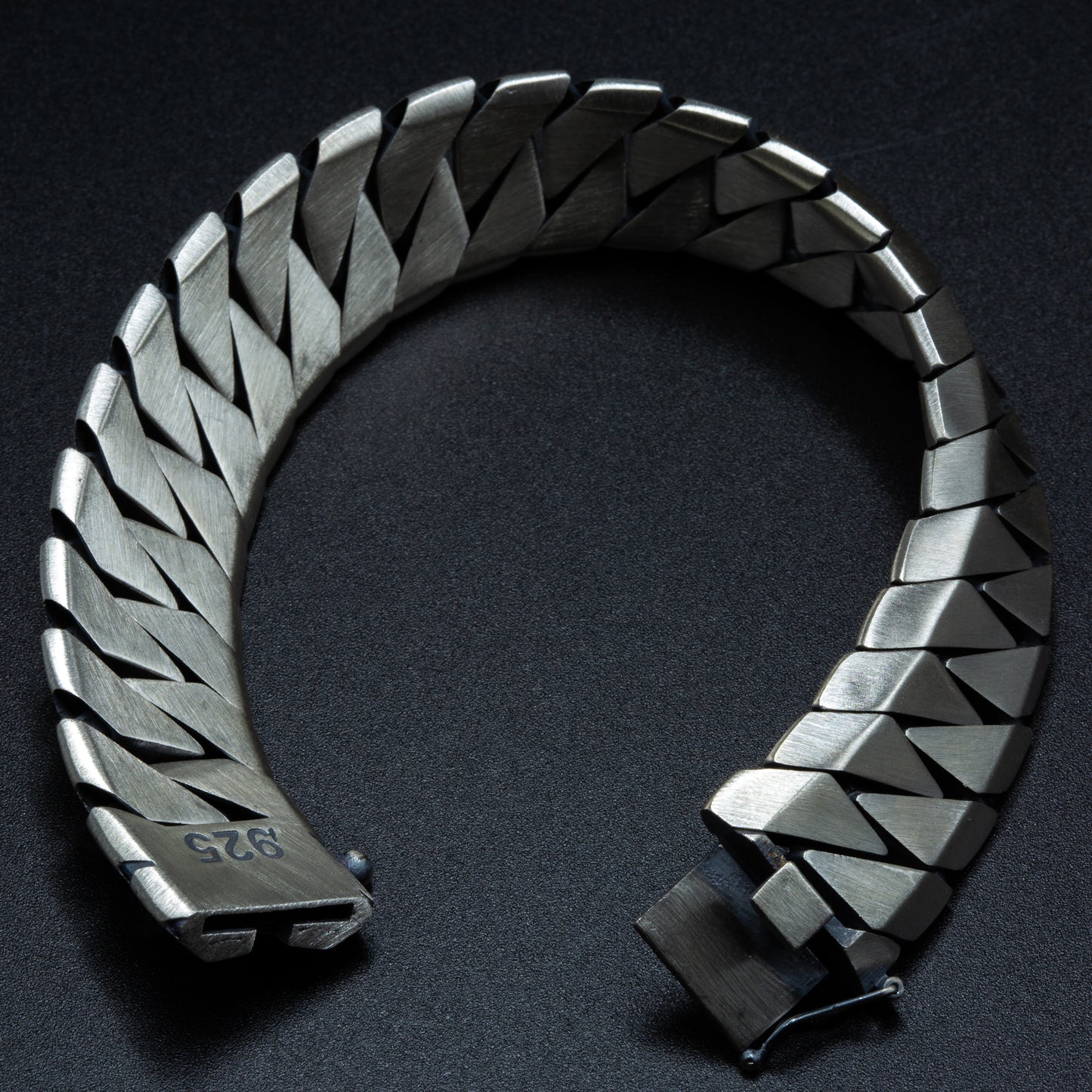 Silver Men Heavy 18MM Curb Gourmet Chain Bracelet