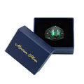 925 Silver Emerald Gemstone Scorpion Signet Ring
