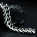 925 Silver Men 22MM Heavy Curb Chain Biker Bracelet