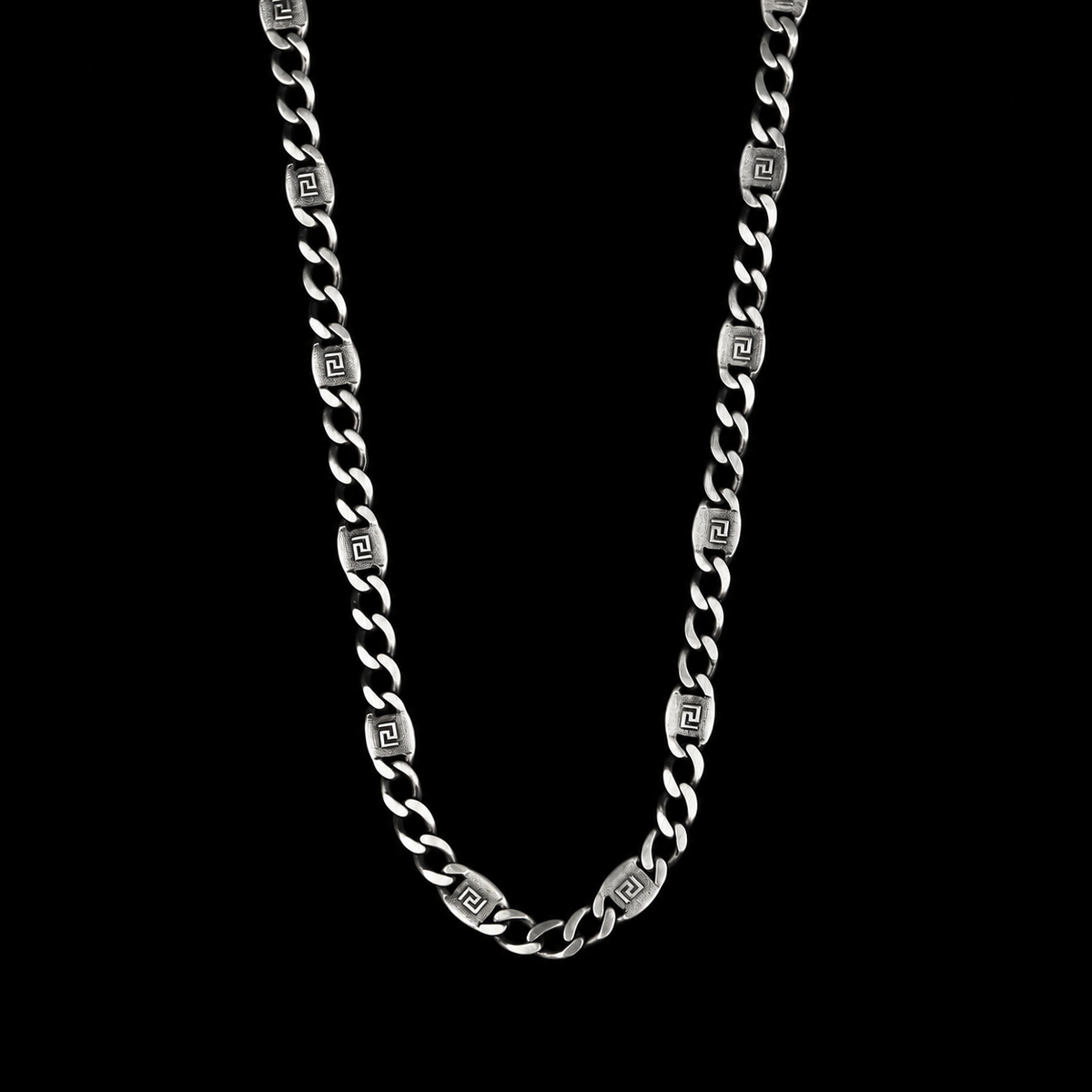 925 Sterling Silver Byzantine Chain Necklace for Men