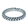 925 Solid Silver Curb Chain Bracelet, Heavy Franco Chain Bracelet, 10MM Handmade Chain Bracelet Curb Link Bracelet, Unique Men Chain Gift