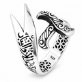 925 Sterling Silver Zulfiqar Ring – Double Sword Hz. Ali Ring for Men