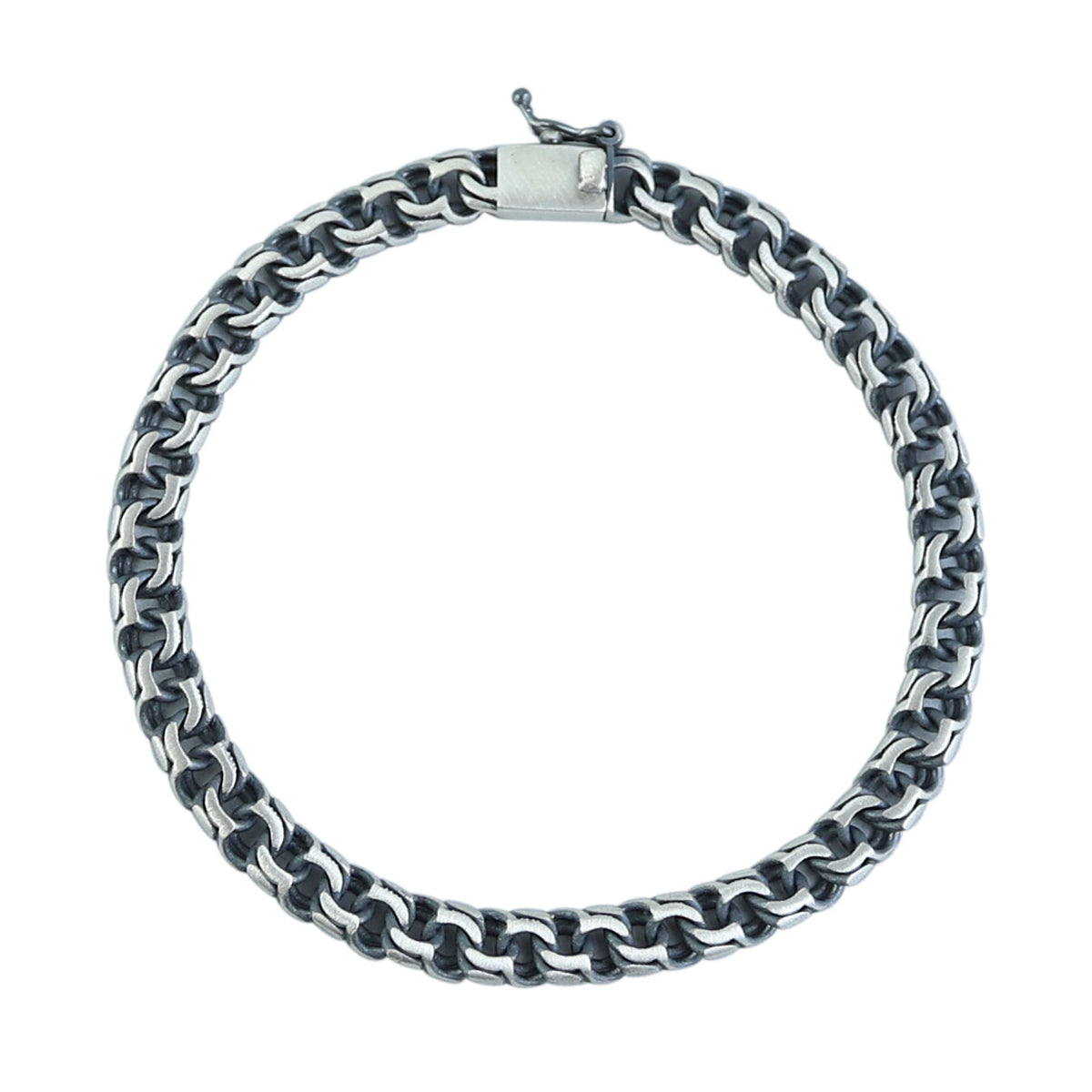 Sterling Silver Curb Chain Bracelet, 5mm Oxized Cuban Curb Chain Bracelet, Elegant Chain Bracelet, Vintage Men Bracelet, Gift For Men
