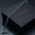Silver Sapphire Diamond Stone Luxury Tennis Bracelet