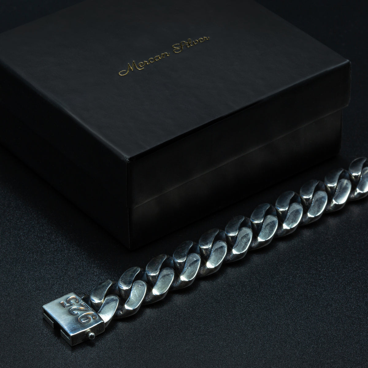 925 Solid Silver 18MM Heavy Cuban Curb Chain Wide Bracelet