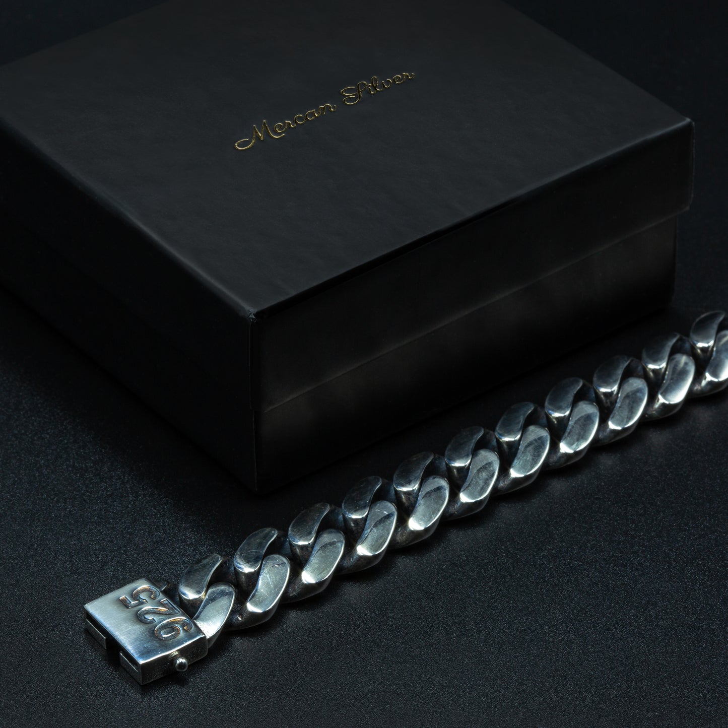 925 Solid Silver 18MM Heavy Cuban Curb Chain Wide Bracelet