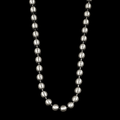 925 Sterling Silver 5mm Oxidized Ball Chain Necklace for Men