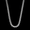 925 Sterling Silver 5mm Greek Meander Chain Necklace