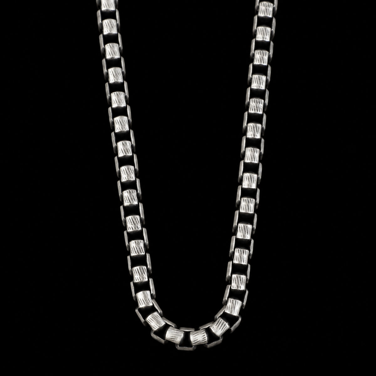 925 Sterling Silver 5mm Box Chain Necklace for Men