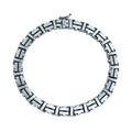 Men Silver Handmade Chain Bracelet, 7MM Men Chain Bracelet, Oxized Box Chain