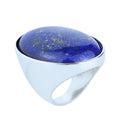 Silver Large Lapis Lazuli Ring, Natural Classic Handmade Lapis Ring , Blue Lapis Ring, Ottoman Style Ring , 925k Sterling Silver Ring