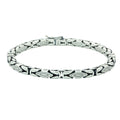 Men Silver Thick Viking Chain Bracelet