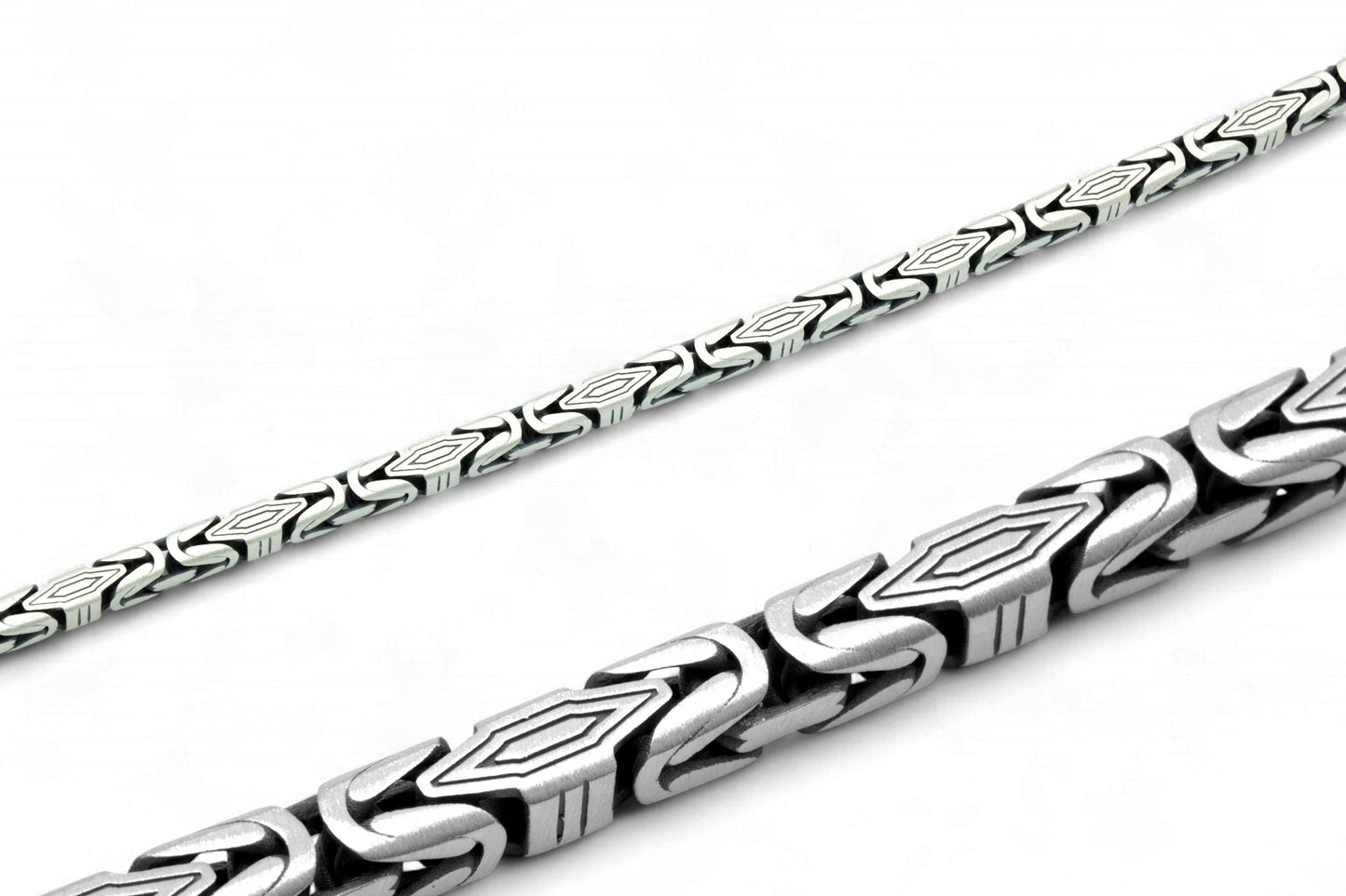 Men Silver Thick Viking Chain Bracelet