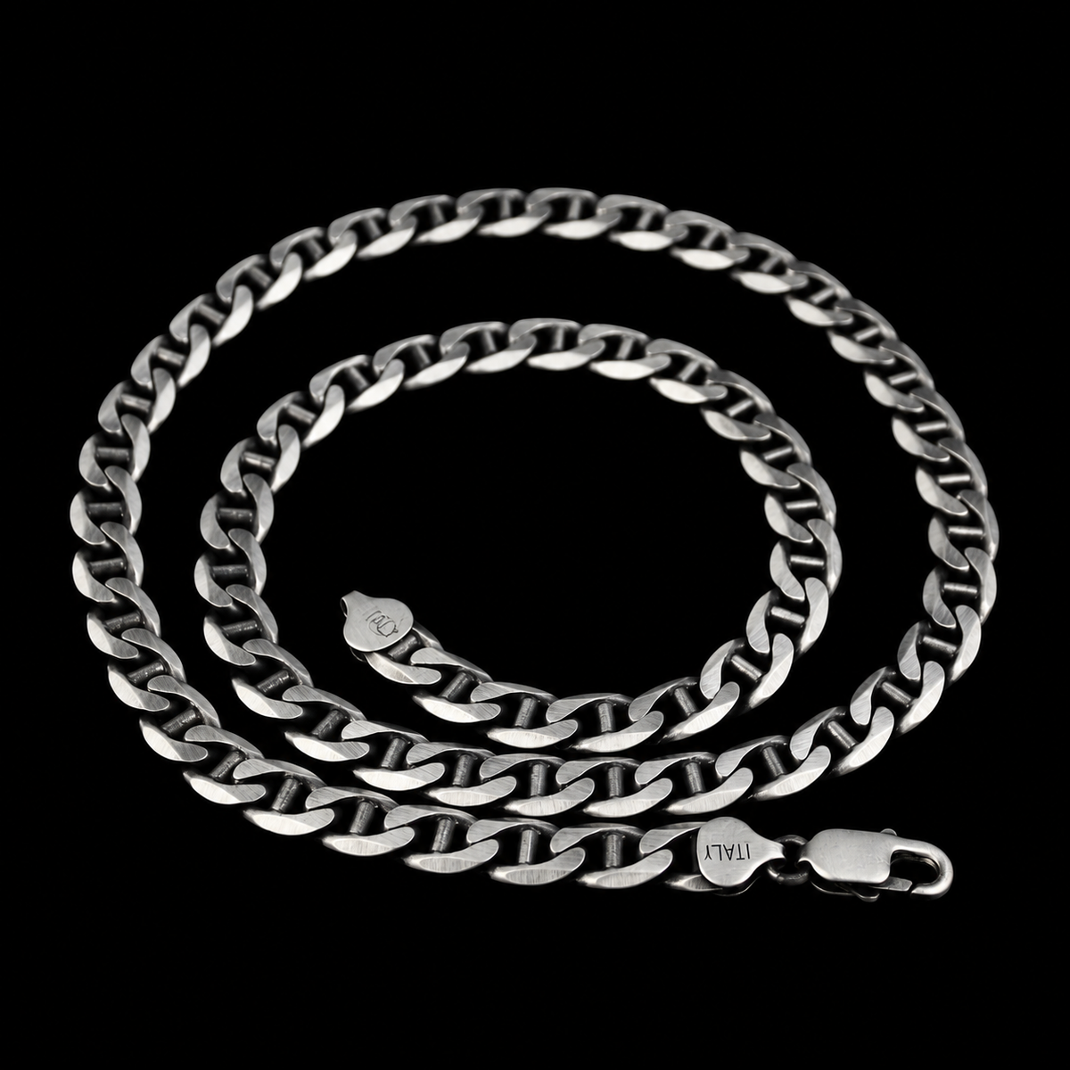 925 Sterling Silver 8mm Cuban Link Chain Necklace for Men
