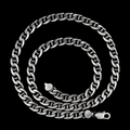 925 Sterling Silver 8mm Cuban Link Chain Necklace for Men