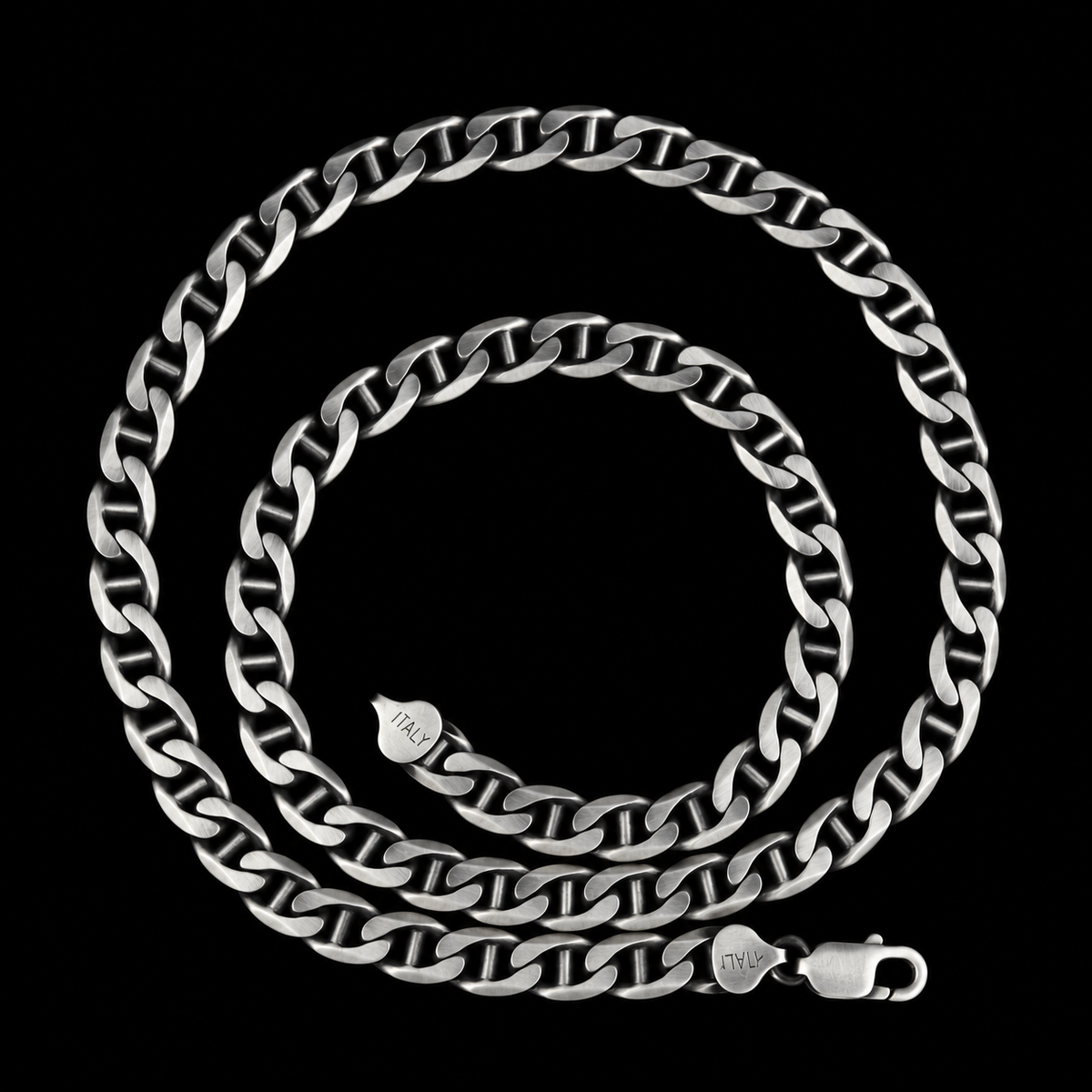 925 Sterling Silver 8mm Cuban Link Chain Necklace for Men