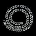 925 Sterling Silver 10mm Cuban Curb Chain Necklace for Men