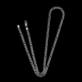 925 Sterling Silver 4mm Curb Chain Necklace for Men