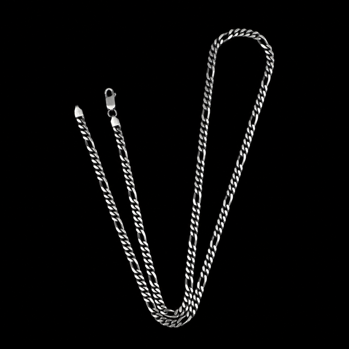 925 Sterling Silver 4mm Curb Chain Necklace for Men