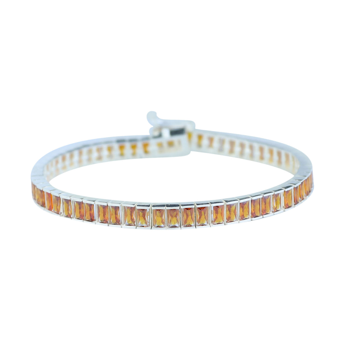 925 Silver Garnet Gemstone Bracelet, Elegant Square Ruby Tennis Bracelet, Mens Ruby Link Chain