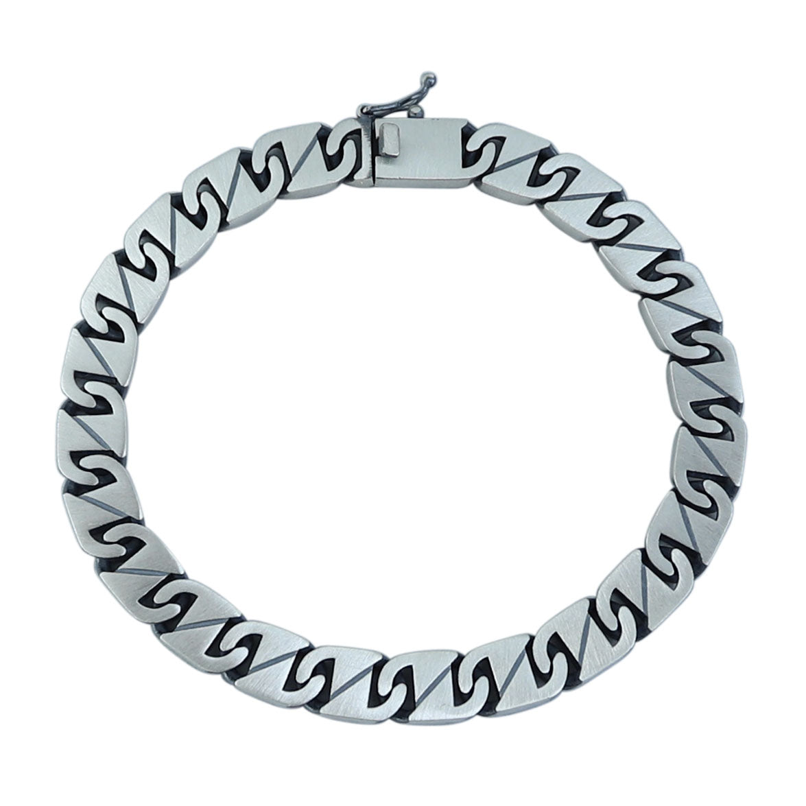 Silver 8MM Curb Chain Bracelet, Elegant Men Chain Bracelet, Cuban Link Chain Bracelet, Perfect Men's Bracelet